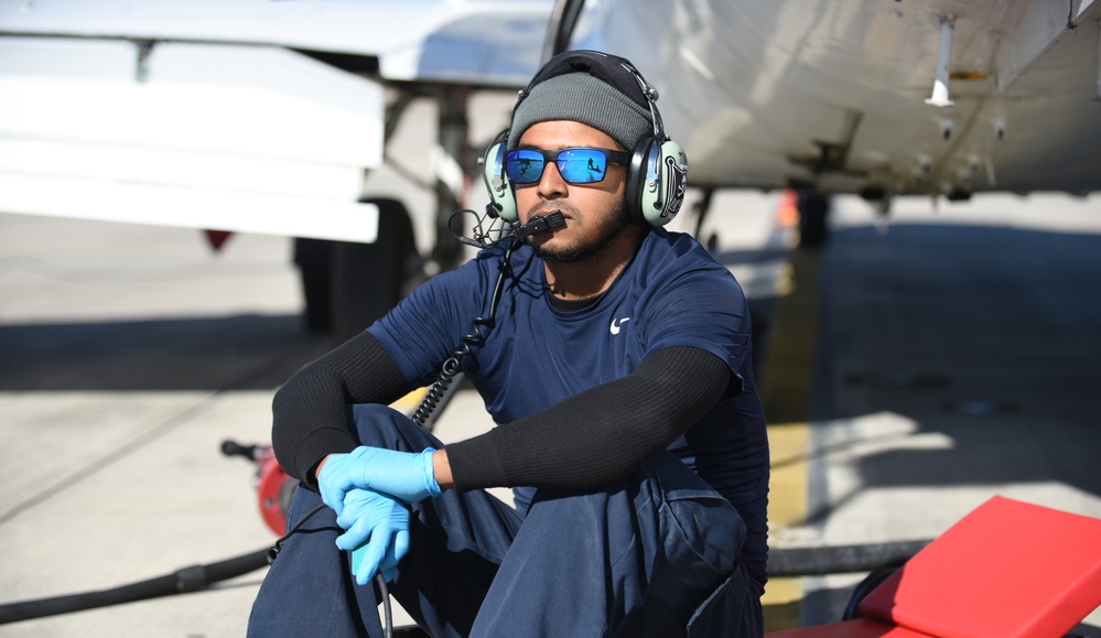 Holiday spirit on the flightline