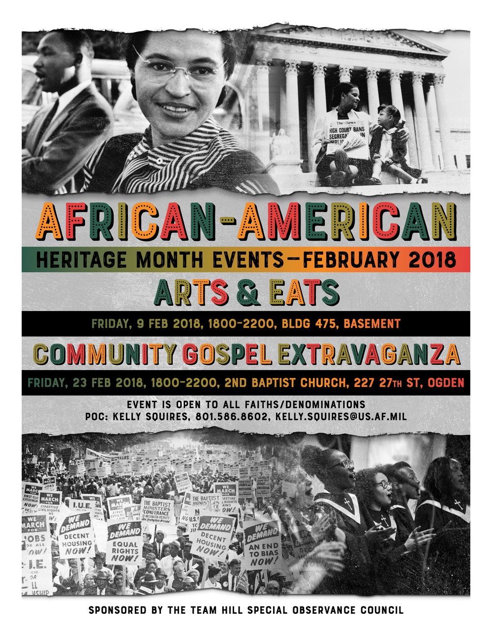 African-American Heritage Month Event flyer