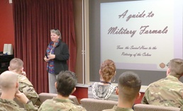 Etiquette class sheds light on military formals