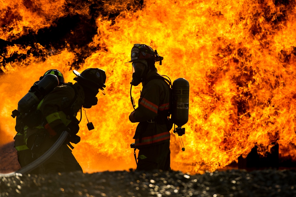 Hurlburt's firefighters hosts training with civilian counterparts