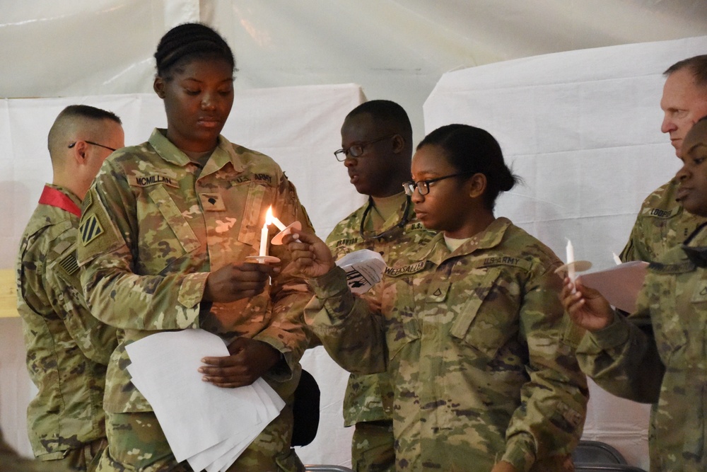 Task Force Marauder conducts candlelight service