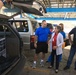 Local resident receives a generator as a gift from Coast Guard members during Hurricane Maria response