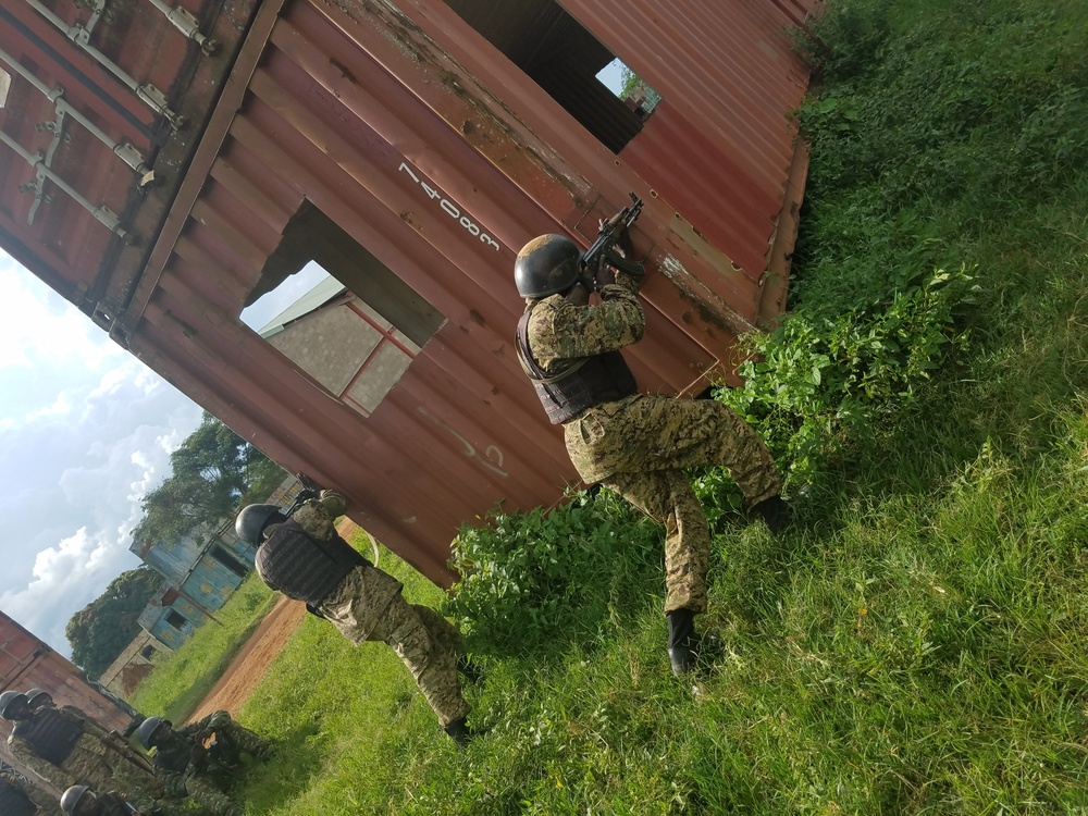 15th Marine Expeditionary Unit, 15th MEU, Ugandan Battle Group 24, UGB24, advise and assist, Ugandan People’s Defense Force, UPDF, Common Task Training