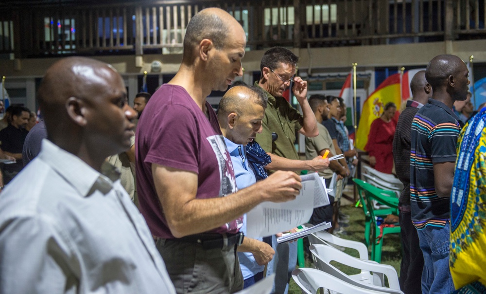 CJTF-HOA service members celebrate Christmas in Somalia