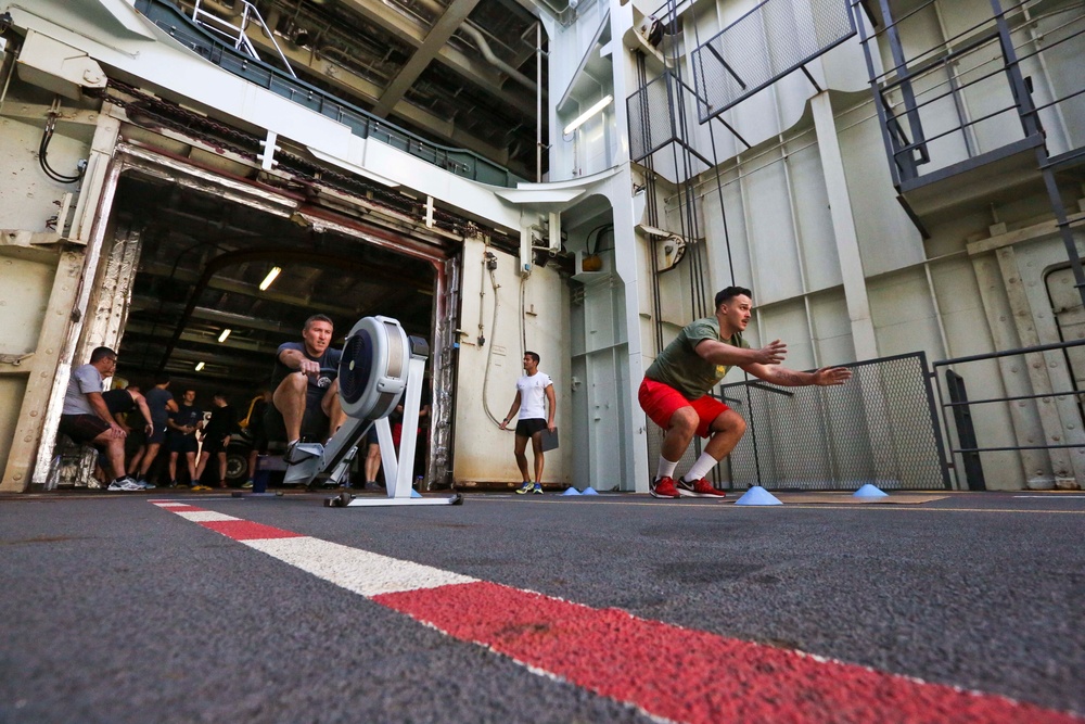 U.S., French share Christmas spirit through fitness challenge