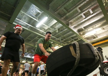 U.S., French share Christmas spirit through fitness challenge