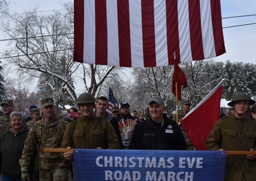 Annual &quot;Christmas Eve Road March&quot; started by National Guard Soldier, remembers servicemembers deployed worldwide