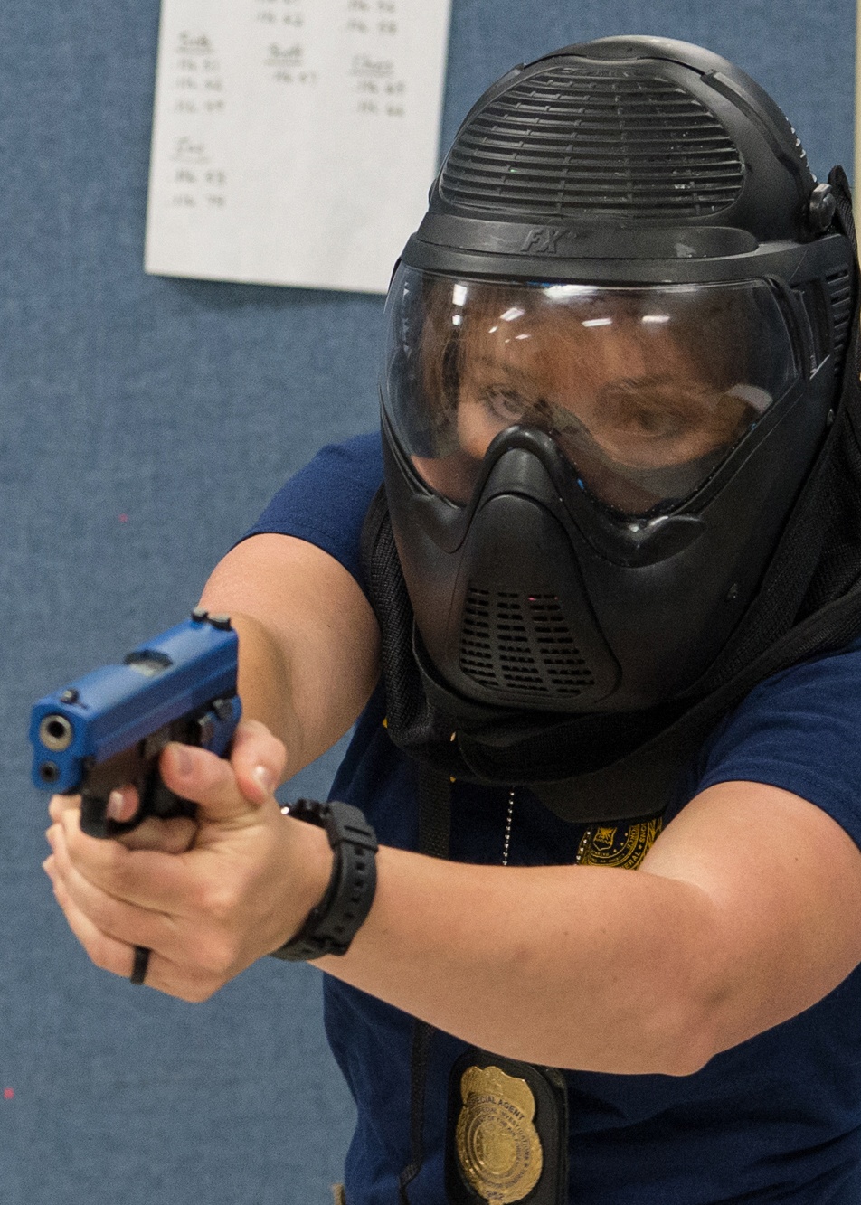 Law enforcement personnel train at Hanscom