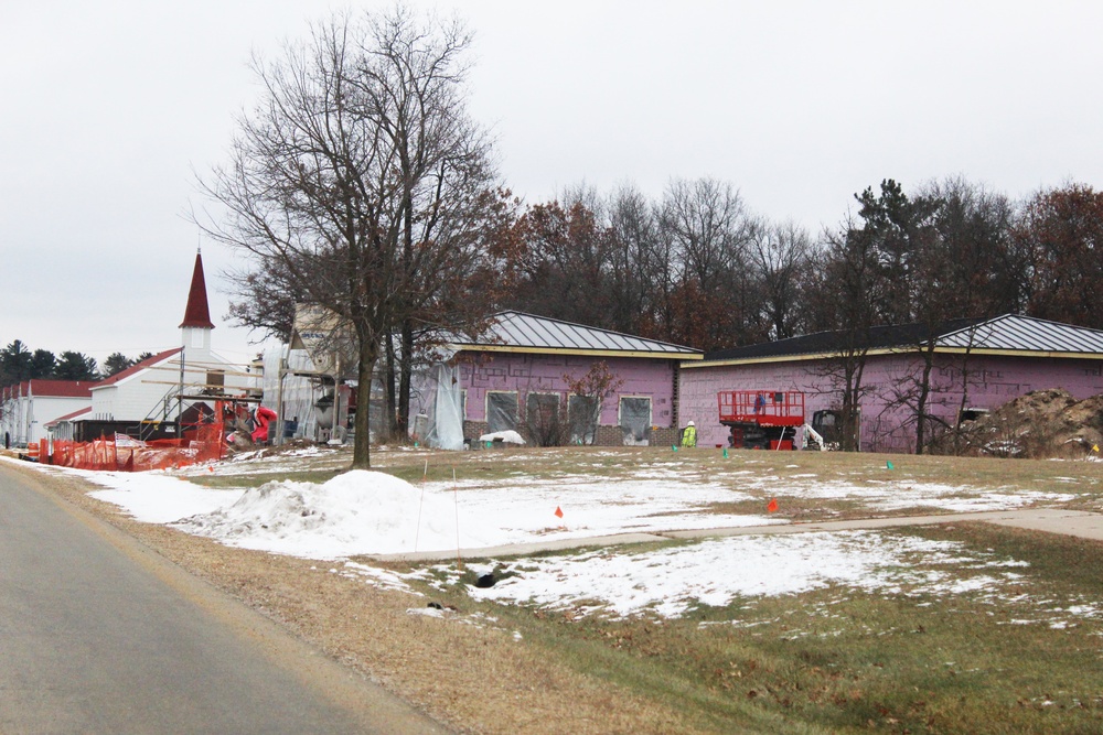 Construction on new Fort McCoy CYS admin, storage building continues