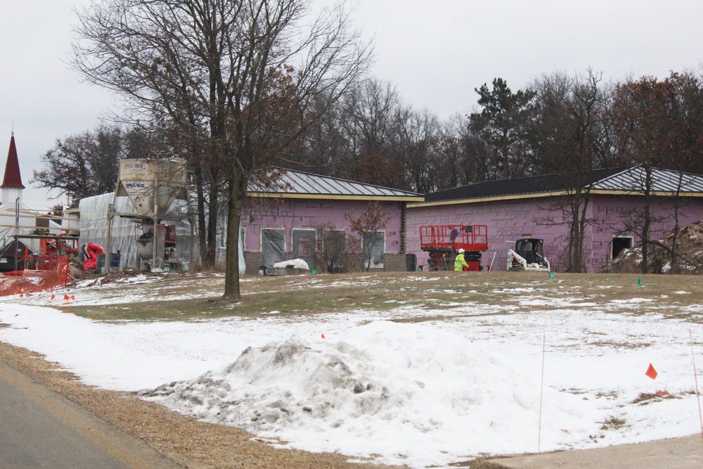 Construction on new Fort McCoy CYS admin, storage building continues