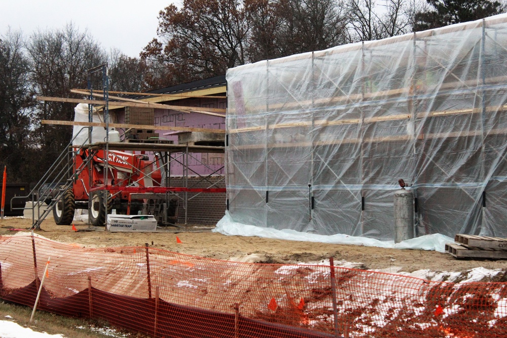 Construction on new Fort McCoy CYS admin, storage building continues