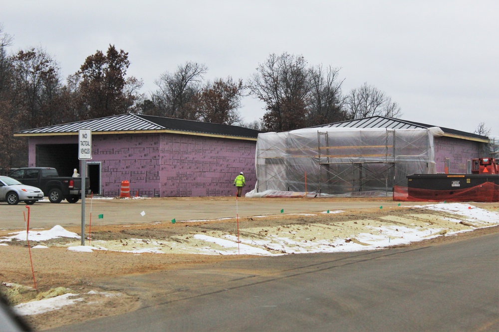 Construction on new Fort McCoy CYS admin, storage building continues