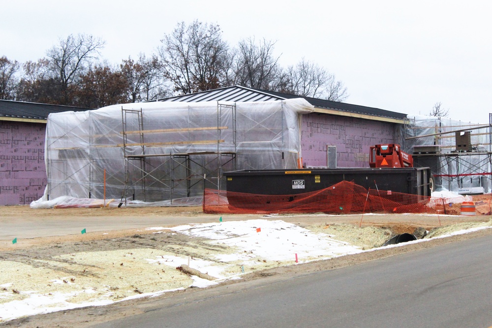 Construction on new Fort McCoy CYS admin, storage building continues