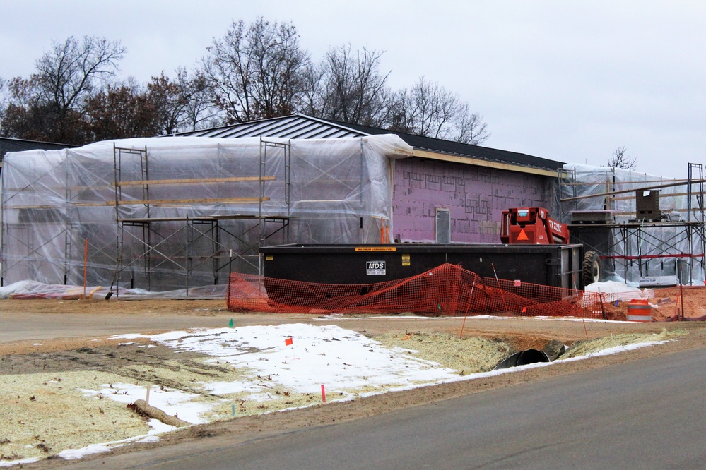 Construction on new Fort McCoy CYS admin, storage building continues