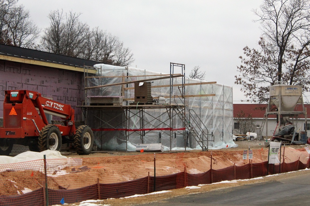 Construction on new Fort McCoy CYS admin, storage building continues