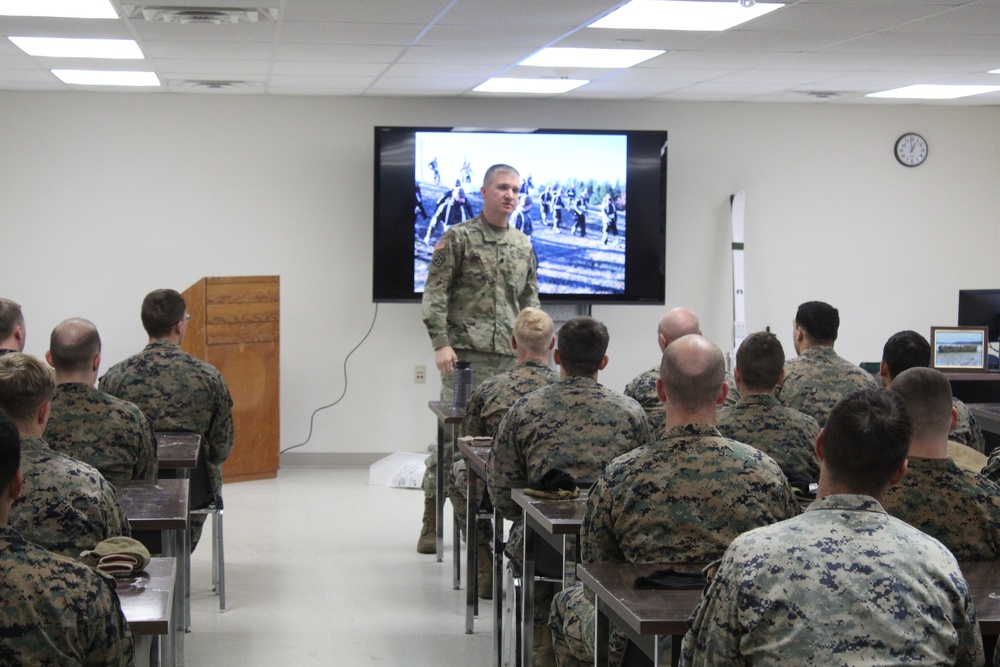 Fort McCoy's deputy garrison commander congratulates CWOC graduates