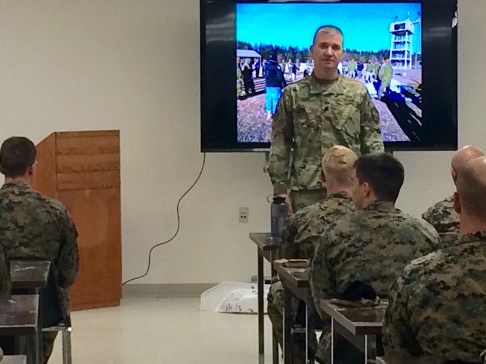 Fort McCoy's deputy garrison commander congratulates CWOC graduates