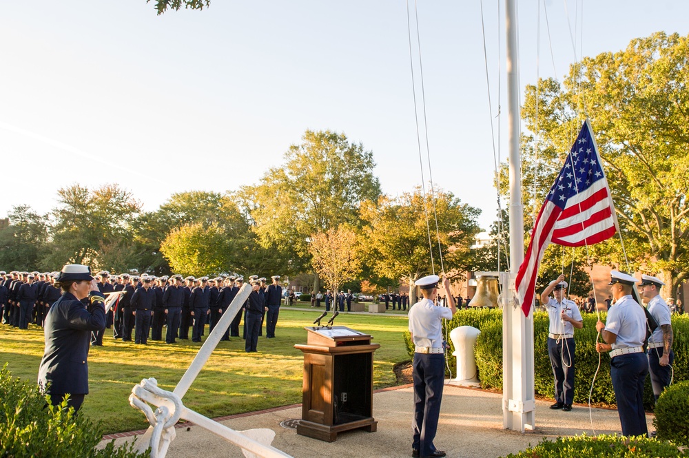 TRACEN Yorktown holds memorial service for Coast Guard Cutter Cuyahoga