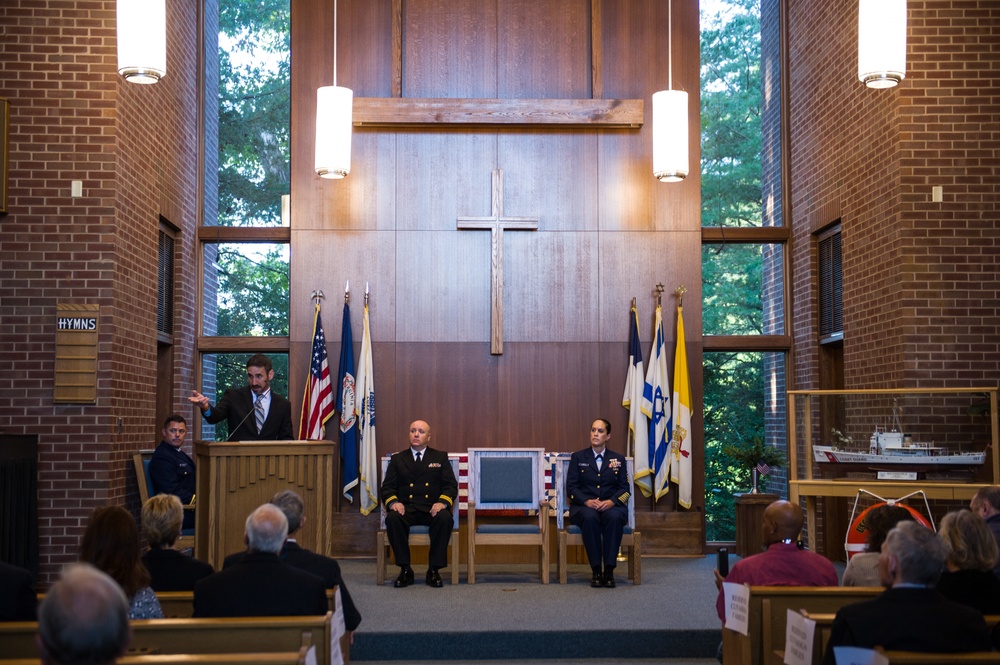 TRACEN Yorktown holds memorial service for Coast Guard Cutter Cuyahoga