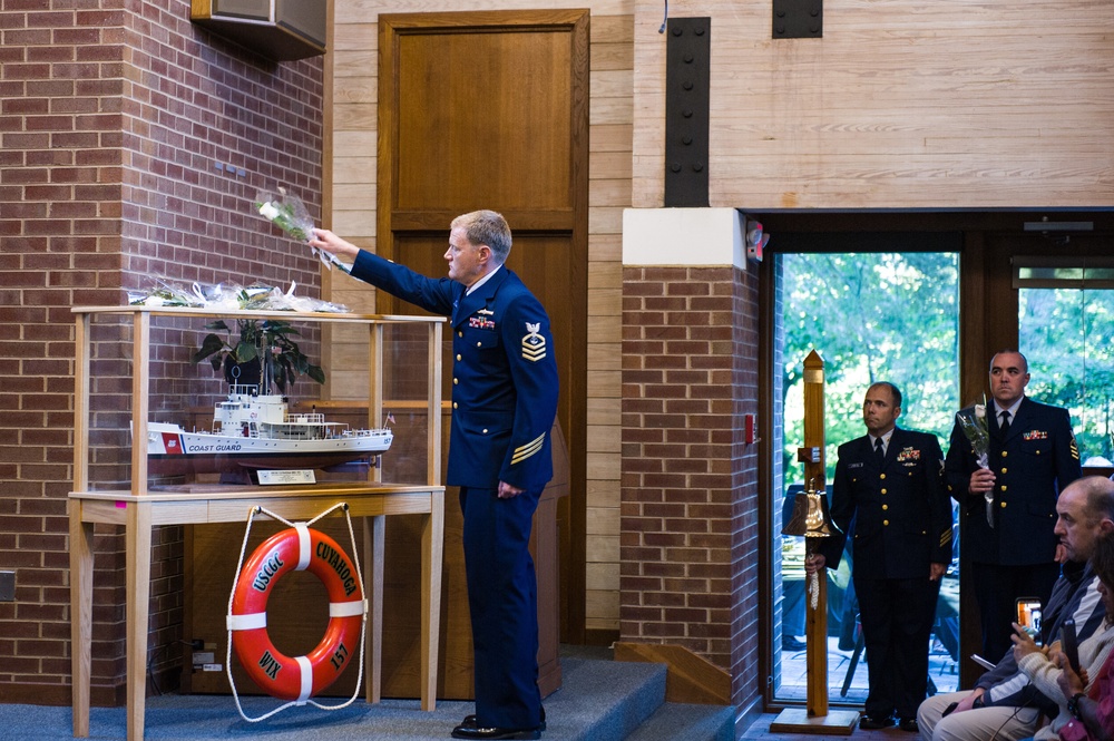 TRACEN Yorktown holds memorial service for Coast Guard Cutter Cuyahoga