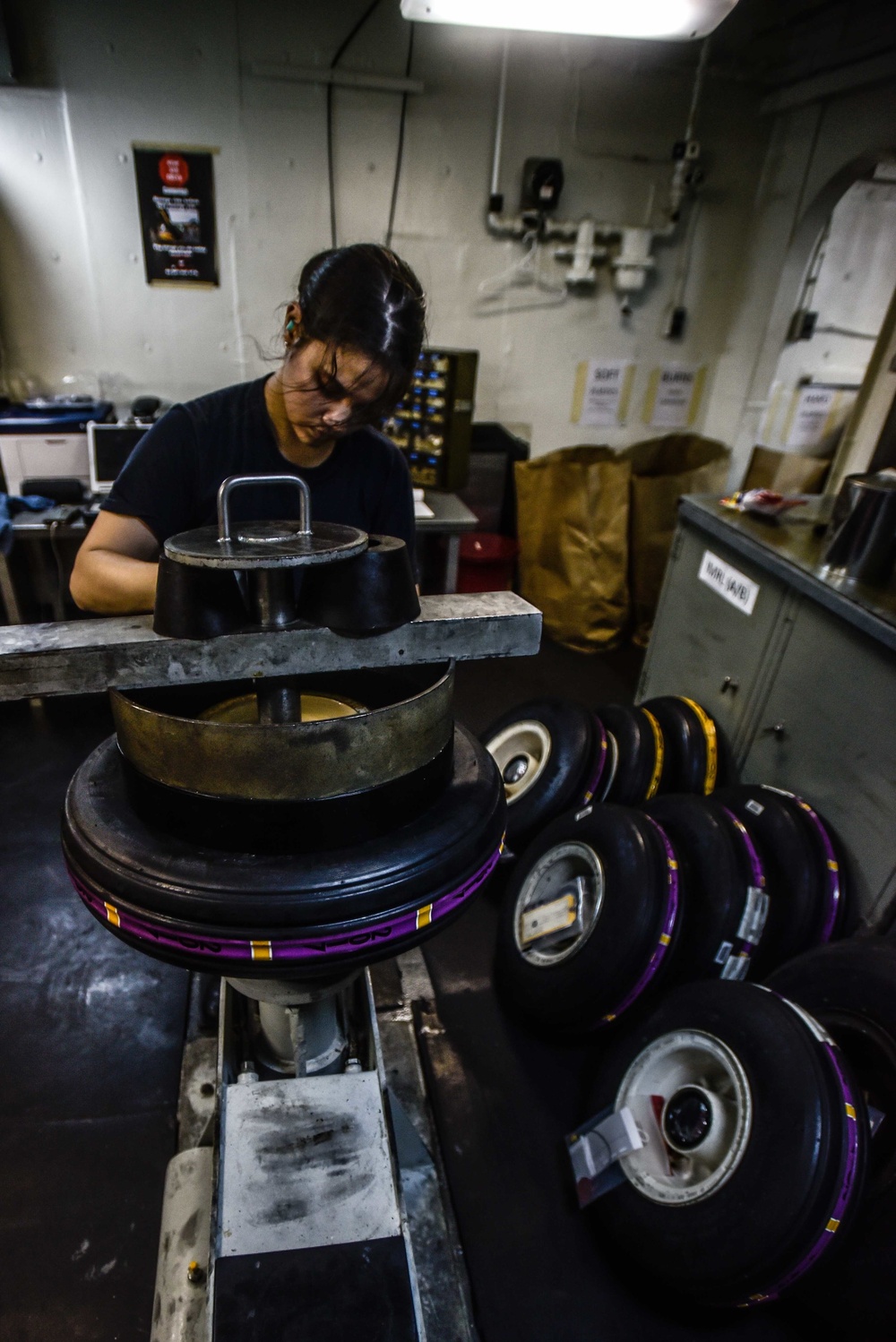 USS Ronald Reagan (CVN 76) Tire Shop
