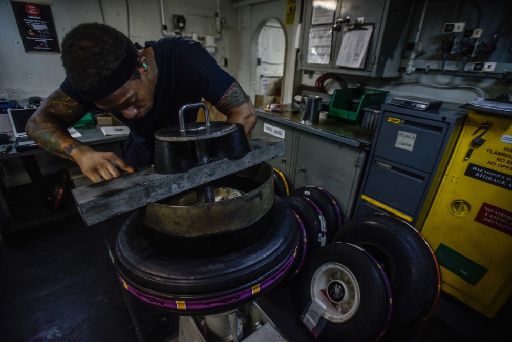 USS Ronald Reagan (CVN 76) Tire Shop