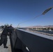 USS San Diego (LPD 22) Sailor Throws Heaving Line