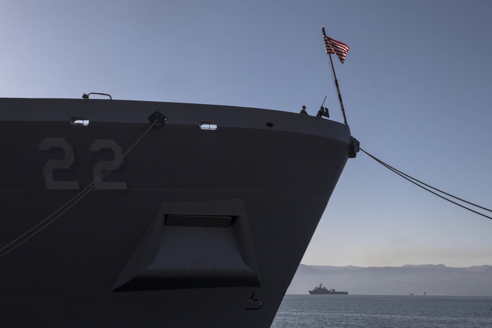 USS San Diego (LPD 22) In Aqaba, Jordan