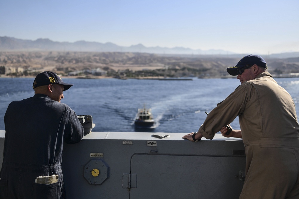 USS San Diego (LPD 22) Aqaba, Jordan Departure