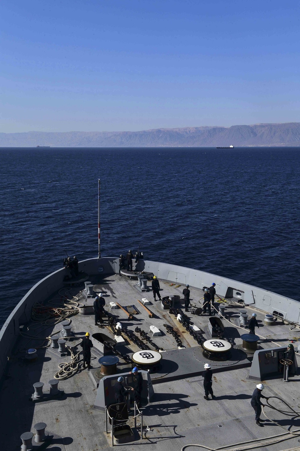 USS San Diego (LPD 22) Aqaba, Jordan Departure
