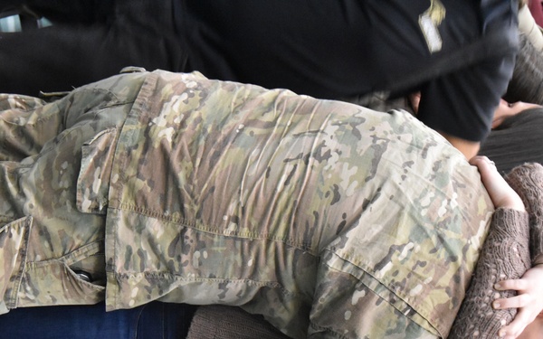 Soldiers from the First of the 138th Infantry return home to St. Charles, Missouri.