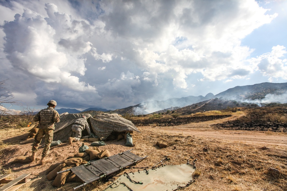 Alpha Co., 40th ESB Soldiers live fire exercise