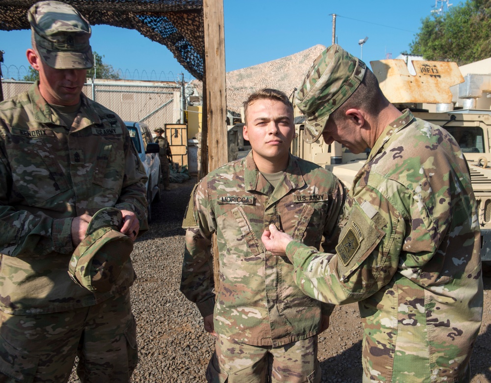 Sgt. Maj. of the Army Dailey visits service members at Camp Lemonnier