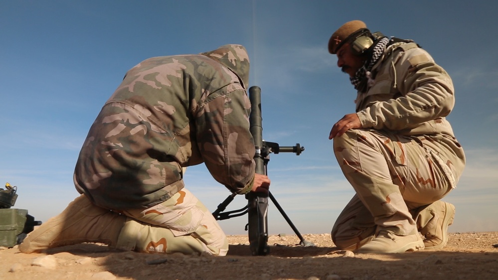 Al Asad Iraqi Mortar Training