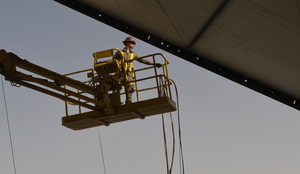 Kandahar Airfield Hanger Construction