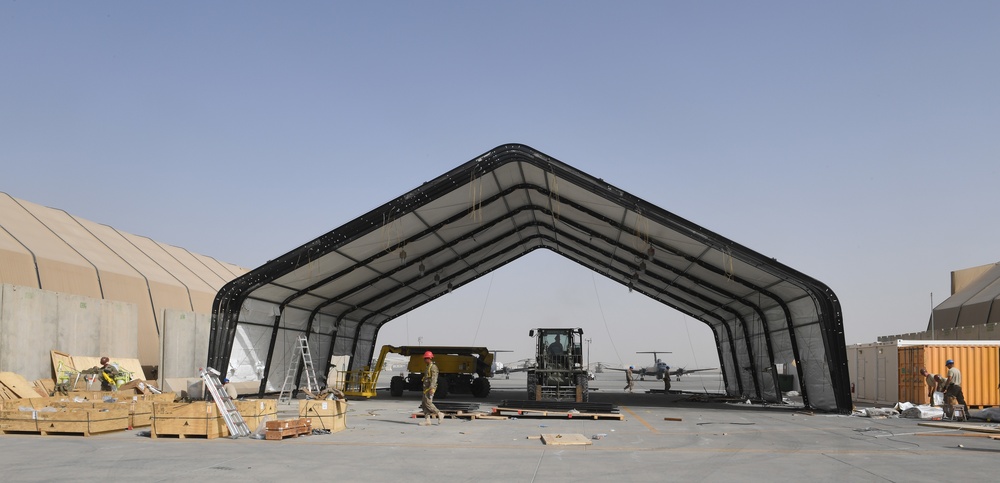 Kandahar Airfield Hanger Construction