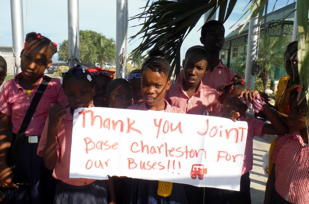 315th Delivers Buses to Haiti