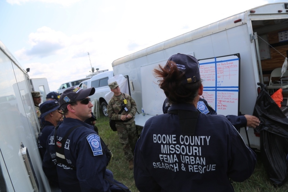 Guardsmen from Missouri and other states work with FEMA and SEMA teams to hone disaster response in Nebraska.