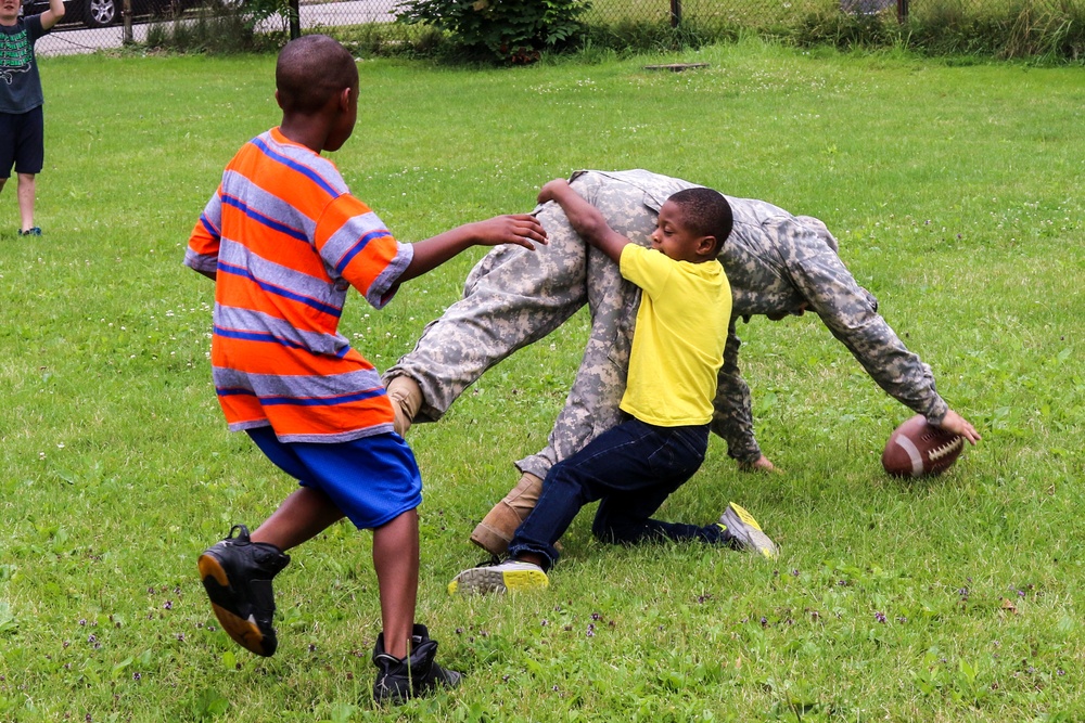 Soldiers from 16th Engineer Brigade help remove urban blight in Youngstown during annual training