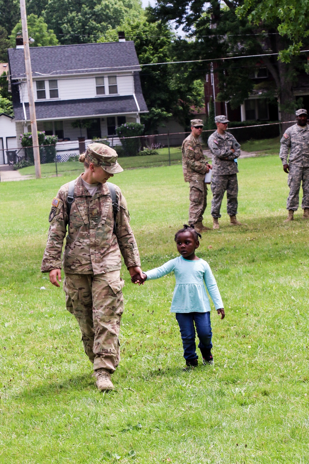 Soldiers from 16th Engineer Brigade help remove urban blight in Youngstown during annual training