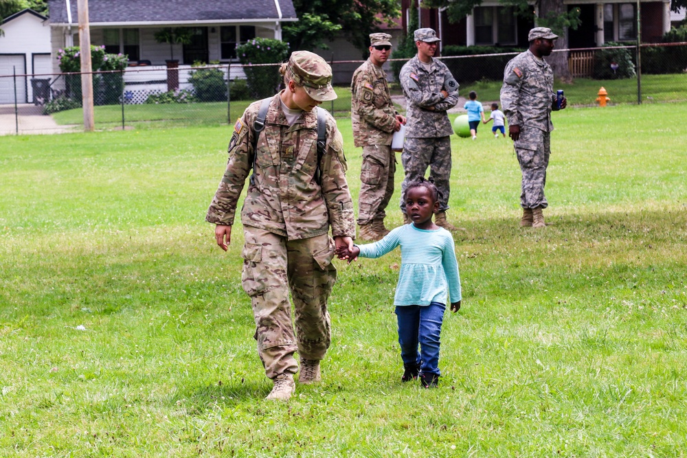 Soldiers from 16th Engineer Brigade help remove urban blight in Youngstown during annual training