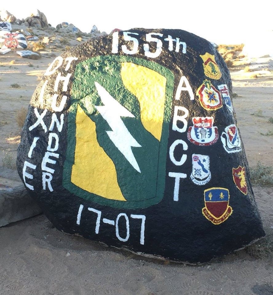 155th Armored Brigade Combat Team National Training Center Rotation Immortalized in Stone