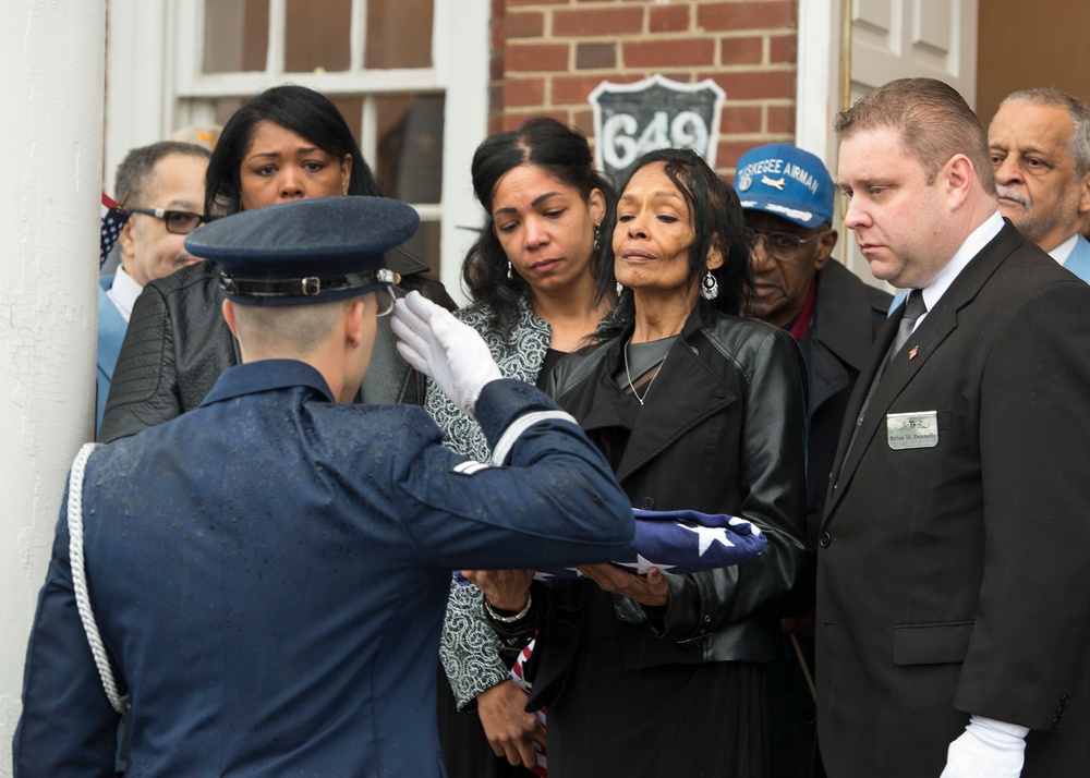 DAFB Honor Guard honors Tuskegee Airman
