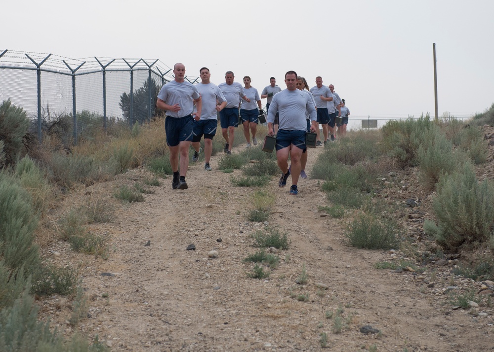 124th Security Forces Squadron holds PT Exercise