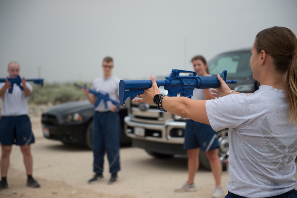 124th Security Forces Squadron holds morning PT