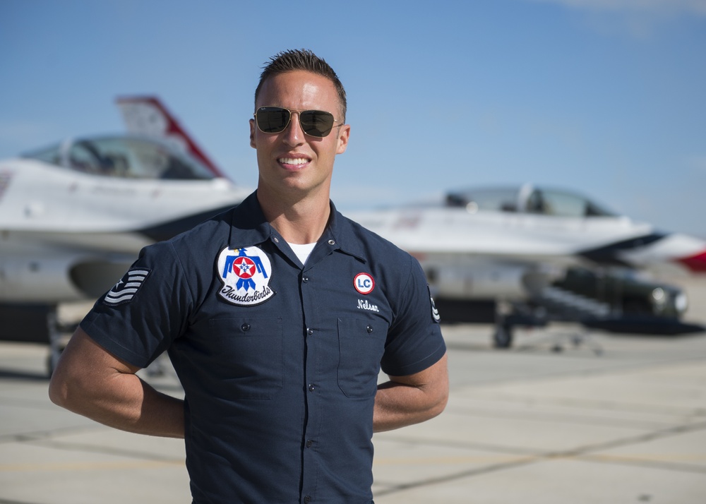 Tech. Sgt. Conrad Nelson from the Thunderbirds