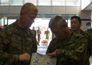 Brig. Gen. Rock Experiences in Depth Cultural Event along with End of Year event aboard Camp Naha