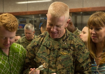 Brig. Gen. Rock Experiences in Depth Cultural Event along with End of Year event aboard Camp Naha