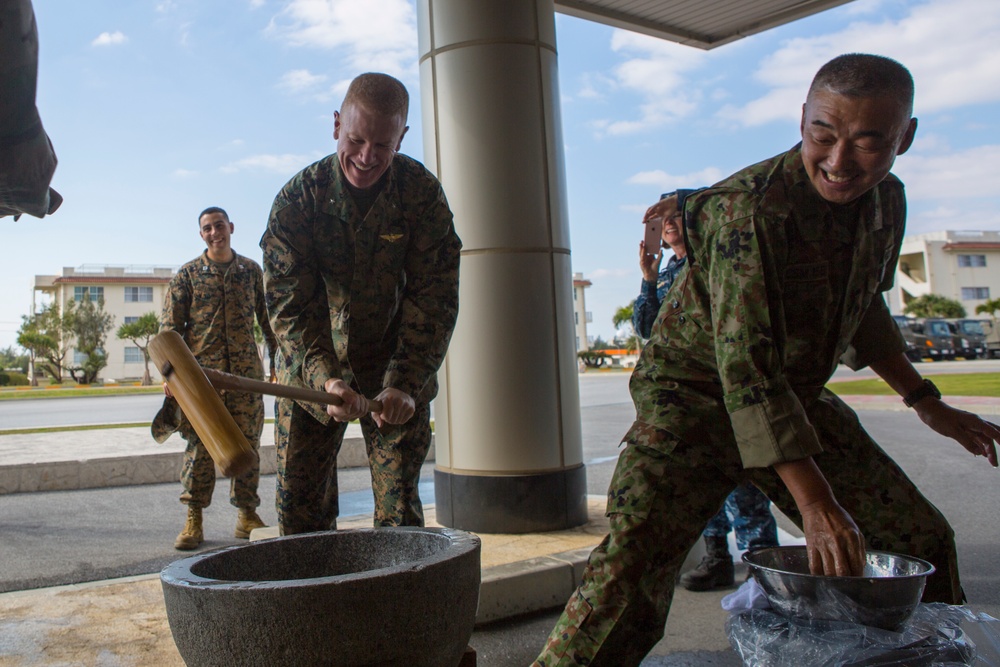 Brig. Gen. Rock Experiences in Depth Cultural Event along with End of Year event aboard Camp Naha