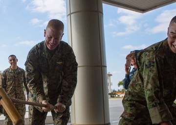 Brig. Gen. Rock Experiences in Depth Cultural Event along with End of Year event aboard Camp Naha